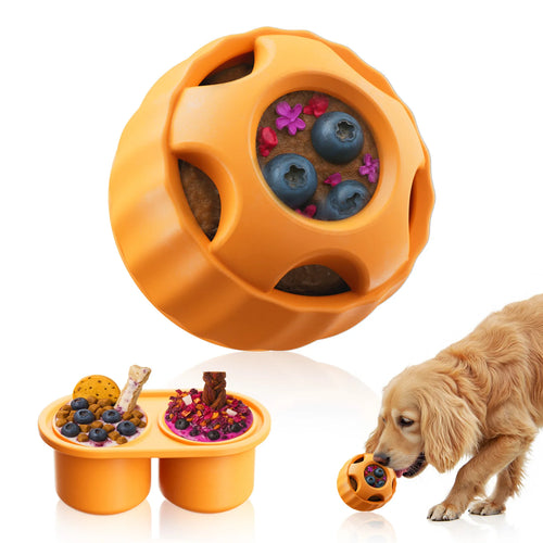 Balle gourmande pour chien — avec moule à friandises glacées
